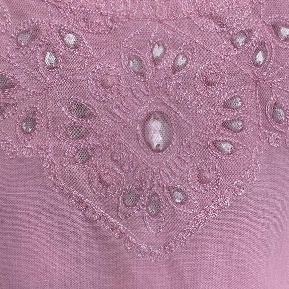 Sleeveless Linen/Cotton Blend Dress by H.O.G. - Picture 10 of 10